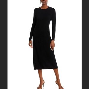 C by Bloomingdale's Cashmere Crewneck Cashmere Midi Dress SMALL PRICE FIRM